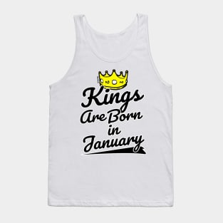 Kings are Born In January Tank Top